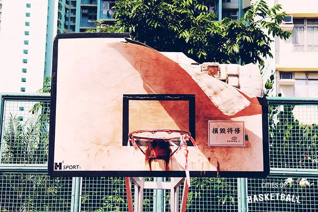 アートなバスケットコート　香港