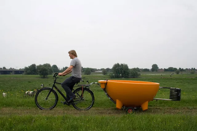 自転車で運べる風呂