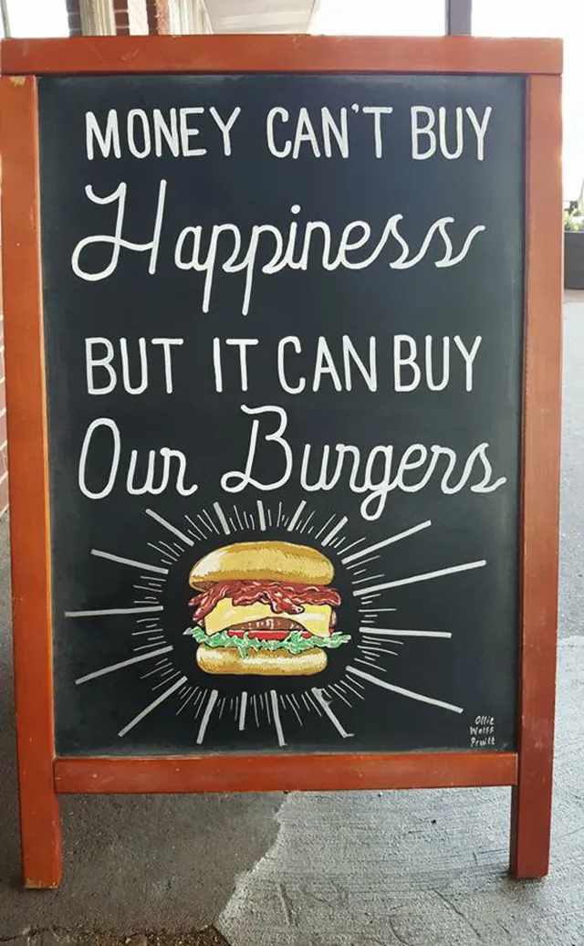 ハンバーガー　看板