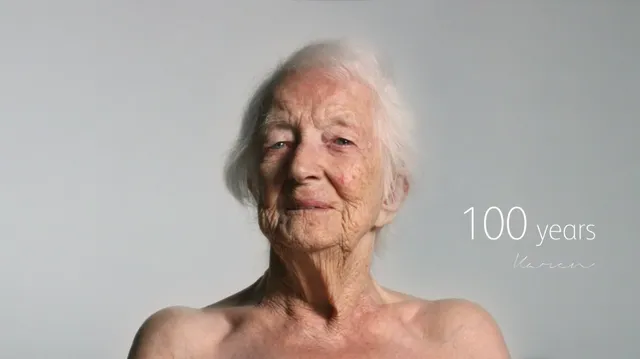 100歳の女性　ヌード　ノルウェーのCM